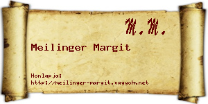 Meilinger Margit névjegykártya